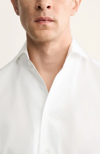 Mango Cotton Button-up Shirt In White