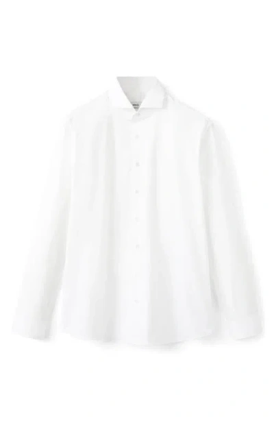 Mango Cotton Button-up Shirt In White
