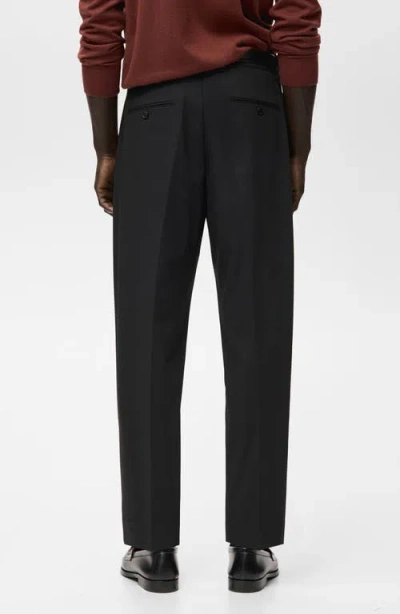 Mango Boston Regular Fit Suit Pants In Black