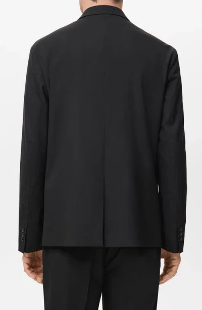 Mango Slim Fit Suit Blazer In Black