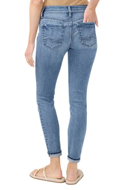 Silver Jeans Co. Girlfriend Jeans In Blue