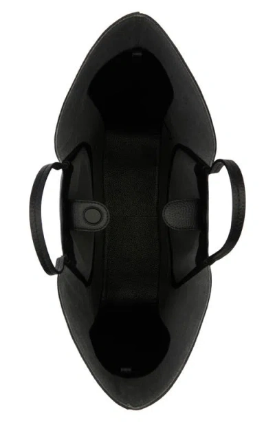 Behno Katrina Wave Pebbled Leather Tote In Black