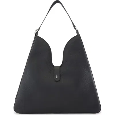 Behno Melina Nappa Leather Shoulder Bag In Black
