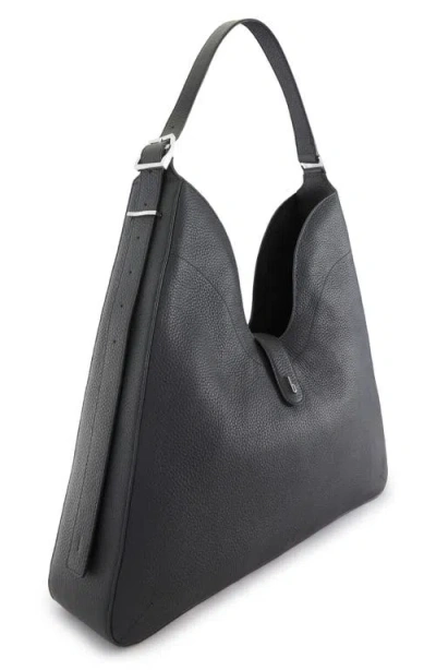 Behno Melina Nappa Leather Shoulder Bag In Black