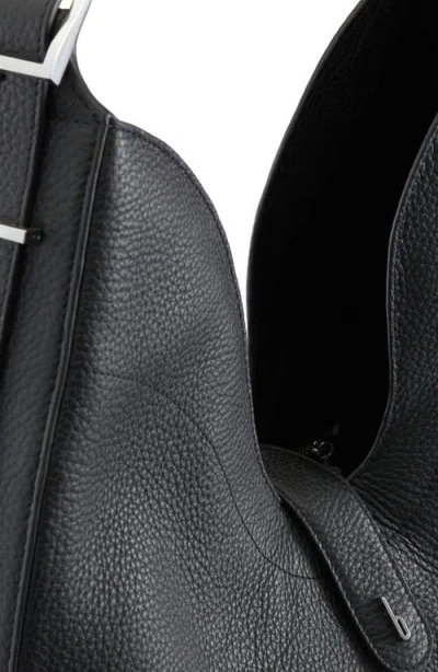 Behno Melina Nappa Leather Shoulder Bag In Black