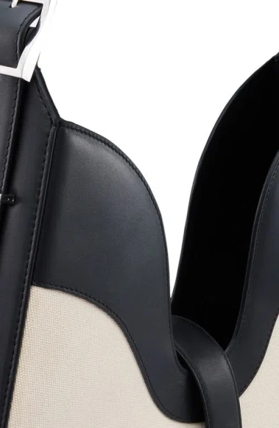 Behno Melina Canvas Shoulder Bag In White