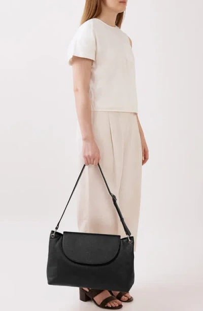 Behno Large Judith Crossbody Satchel In Black