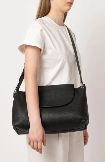 Behno Large Judith Crossbody Satchel In Black