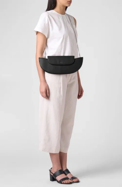 Behno Nadia Leather Clutch In Black