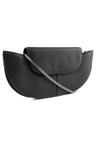 Behno Nadia Leather Clutch In Black
