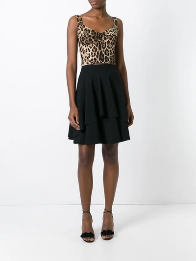 Shop Dolce & Gabbana - Leopard Print Bralet Top