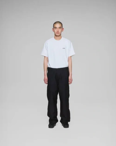 Vowels Wool Blend Cargo Pant In Black