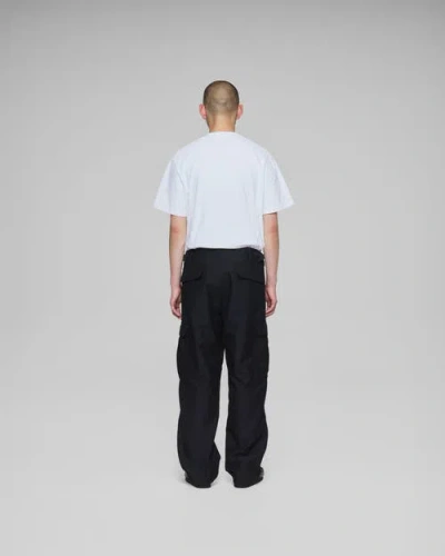 Vowels Wool Blend Cargo Pant In Blue