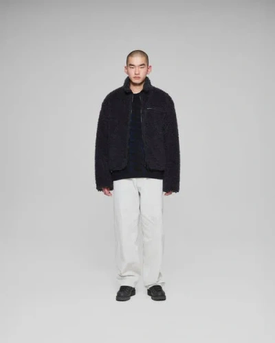 Vowels Fleece Jacket In Black
