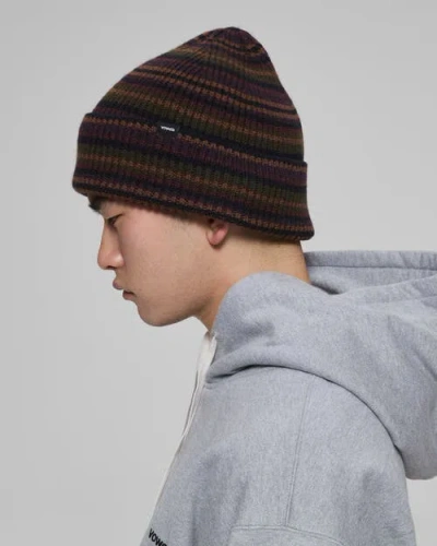 Vowels Striped Wool Blend Beanie In Multi