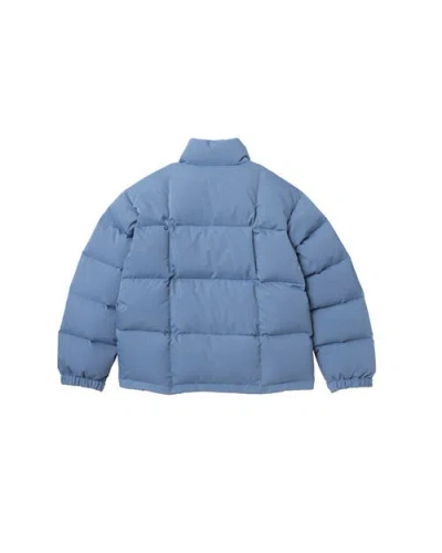 Vowels Puffer Jacket In Blue