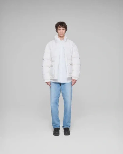 Vowels Puffer Jacket In White