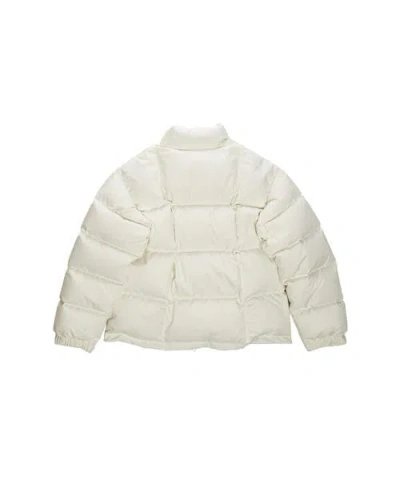 Vowels Puffer Jacket In White
