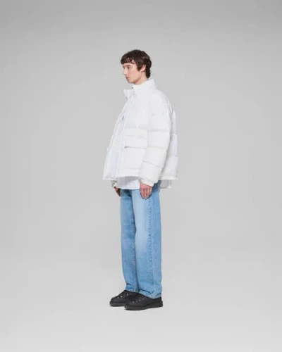 Vowels Puffer Jacket In White