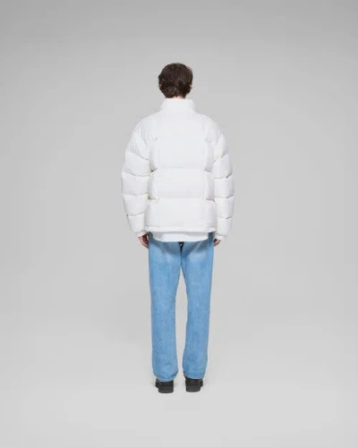 Vowels Puffer Jacket In White