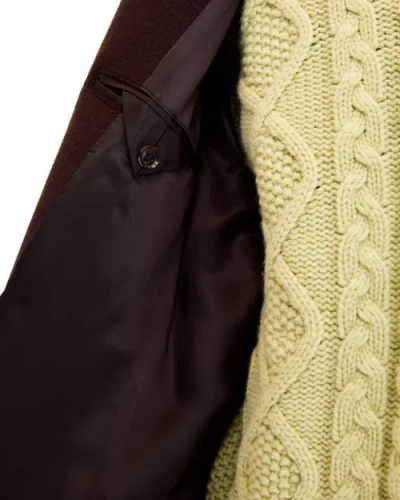 Vowels Overcoat In Brown