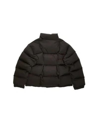Vowels Puffer Jacket In Black