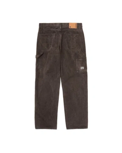 Vowels Painter Pants In Brown