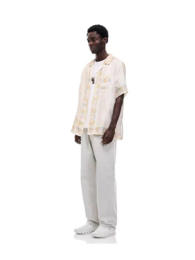 Vowels Straight Denim In White