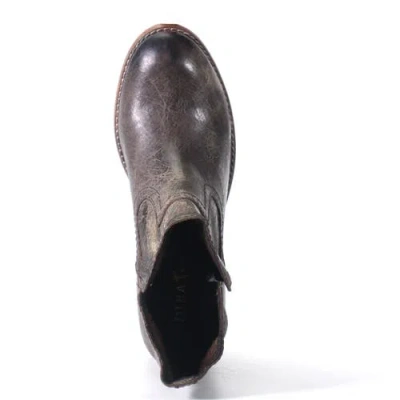 Diba True Walnut Grove Distressed Leather Pull-on Western Bootie In Gray