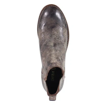 Diba True Work Nerd Vintage Leather Bootie In Gray