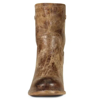 Diba True West Haven Pull-on Distressed Leather Western Boots In Brown
