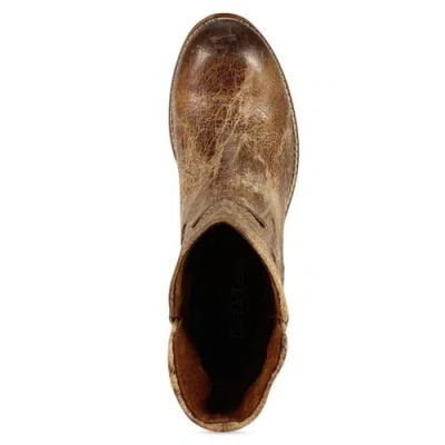 Diba True West Haven Pull-on Distressed Leather Western Boots In Brown