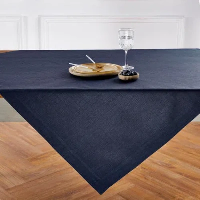 Solino Home Linen Table Throw In Blue