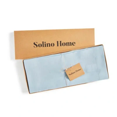 Solino Home Linen Table Runner In Blue