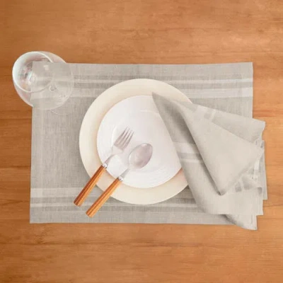 Solino Home Linen Placemats In Neutral