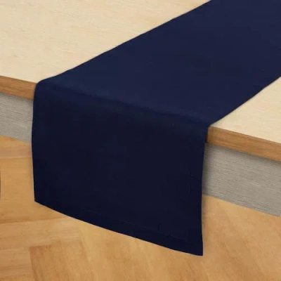 Solino Home Linen Table Runner In Blue
