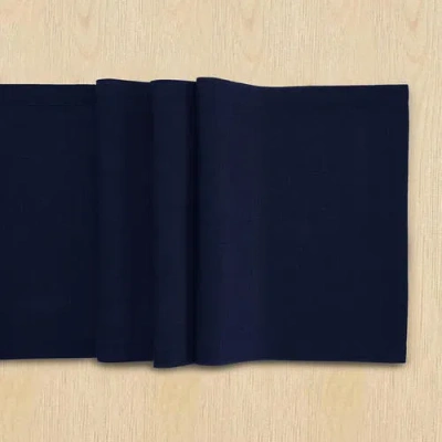 Solino Home Linen Table Runner In Blue