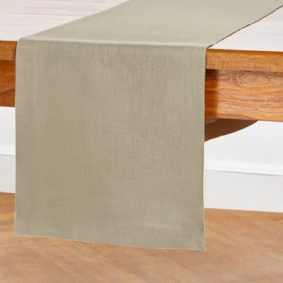 Solino Home Linen Table Runner In Neutral