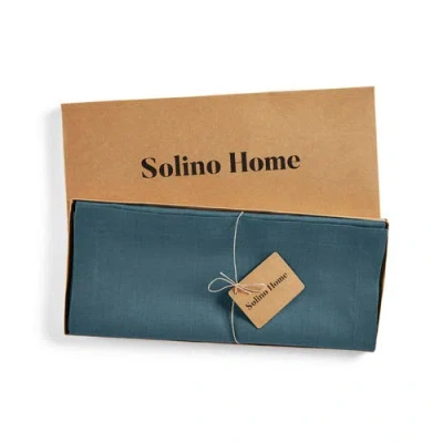 Solino Home Linen Table Runner In Blue