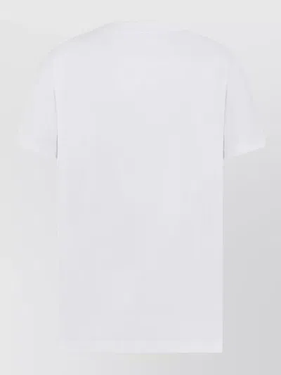 Dior Plain Knitted T-shirt In White
