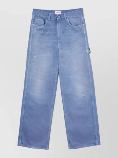 Haikure Winona Bull Wide Leg Denim Trousers In Blue