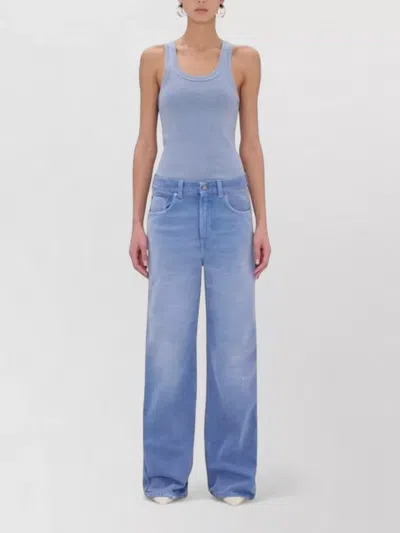 Haikure Winona Bull Wide Leg Denim Trousers In Blue