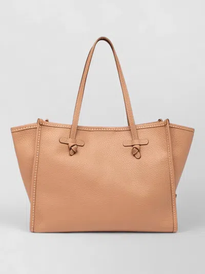 Gianni Chiarini Marcella Tote Bag Double Handles Knotted In Orange