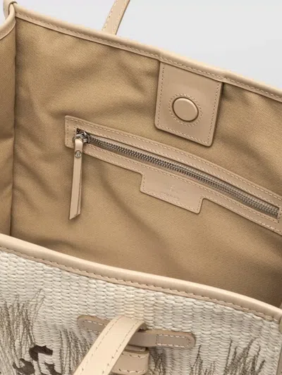 Gianni Chiarini Marcella Tote Bag Animal Print Texture In Neutral