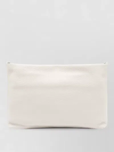 Gianni Chiarini Brenda Clutch Bag Textured Finish Straps In White