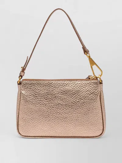 Gianni Chiarini Brooke Shoulder Bag Adjustable Strap Hardware In Pink