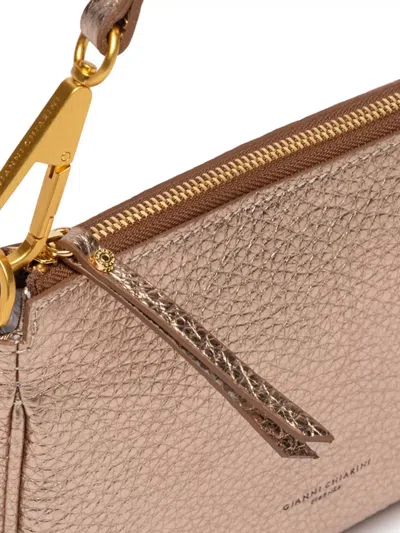 Gianni Chiarini Brooke Shoulder Bag Adjustable Strap Hardware In Pink