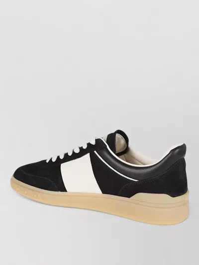 Valentino Upvillage Logo Sneakers Round Toe Rubber In Black