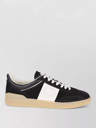 Valentino Upvillage Logo Sneakers Round Toe Rubber In Black