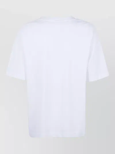 Dries Van Noten Heydu Crew Neck Short Sleeve Top In White